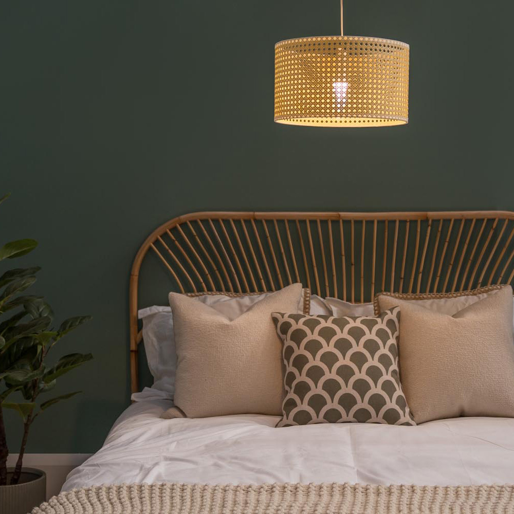 Reni Large Wicker NE Ceiling Drum Shade