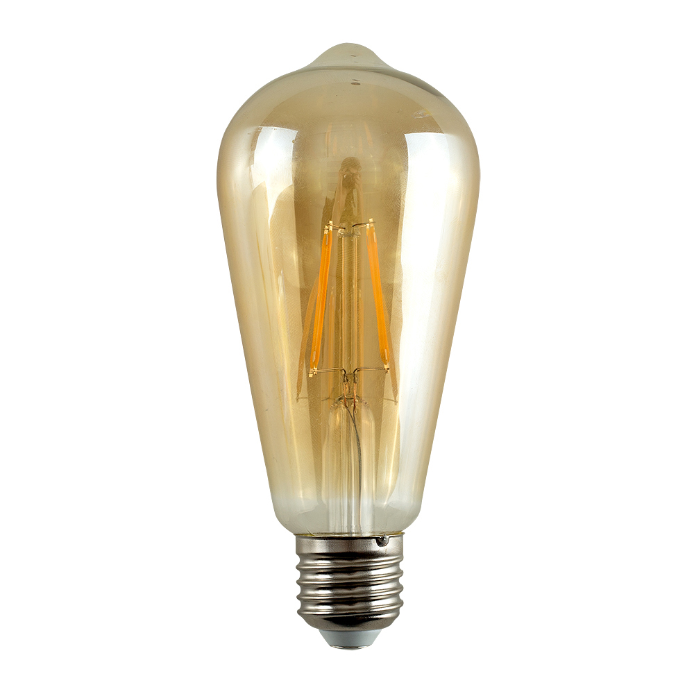  3 x 4W ES E27 Warm White LED Filament Pear Shaped Bulbs 00392 5016529003922.0