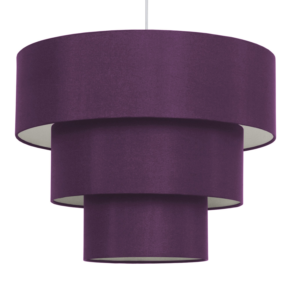 Vermont 3 Tiered Pendant Shade in Purple