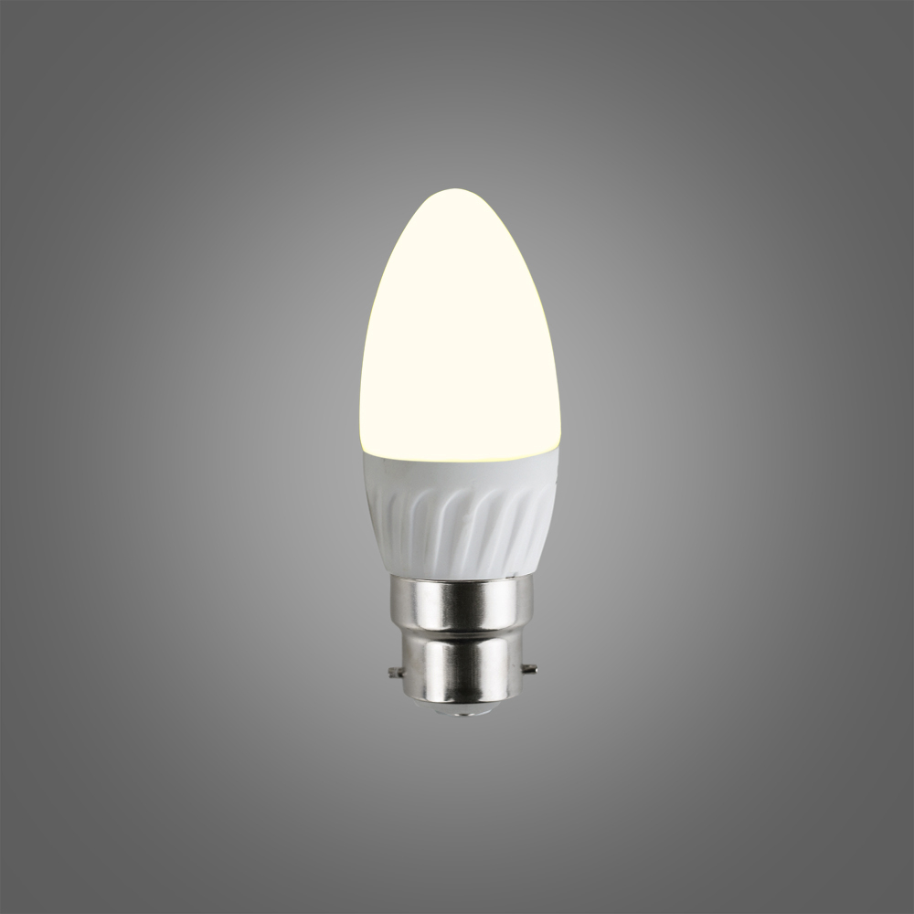 MiniSun 4W BC/B22 Frosted Candle Bulb In Warm White