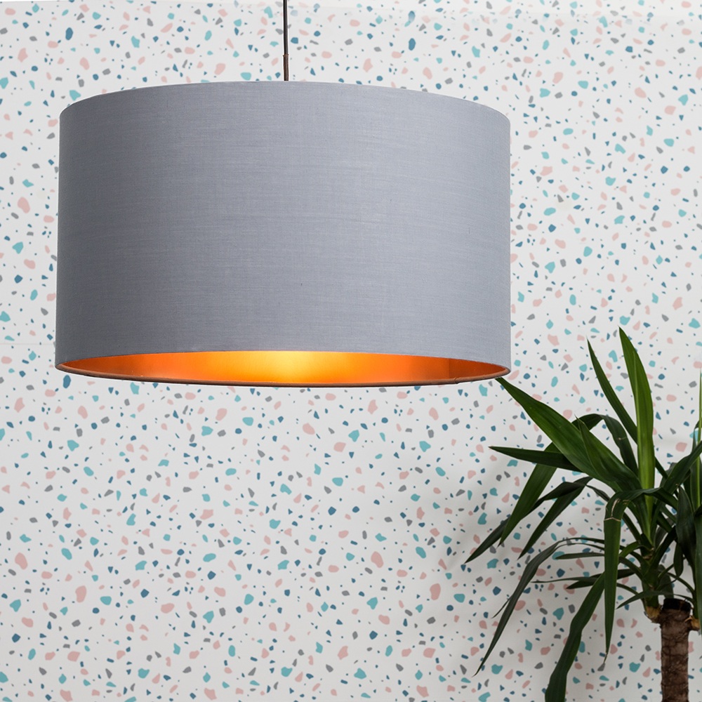 Reni XL Pendant Shade in Grey and Copper