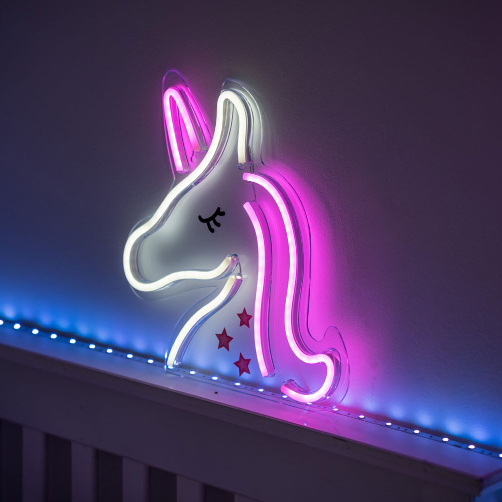 Unicorn LED Neon Style Wall Light
