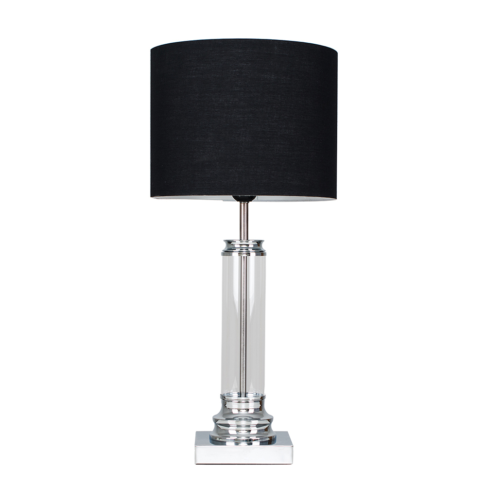 Knowles Touch Lamp with Black Shade