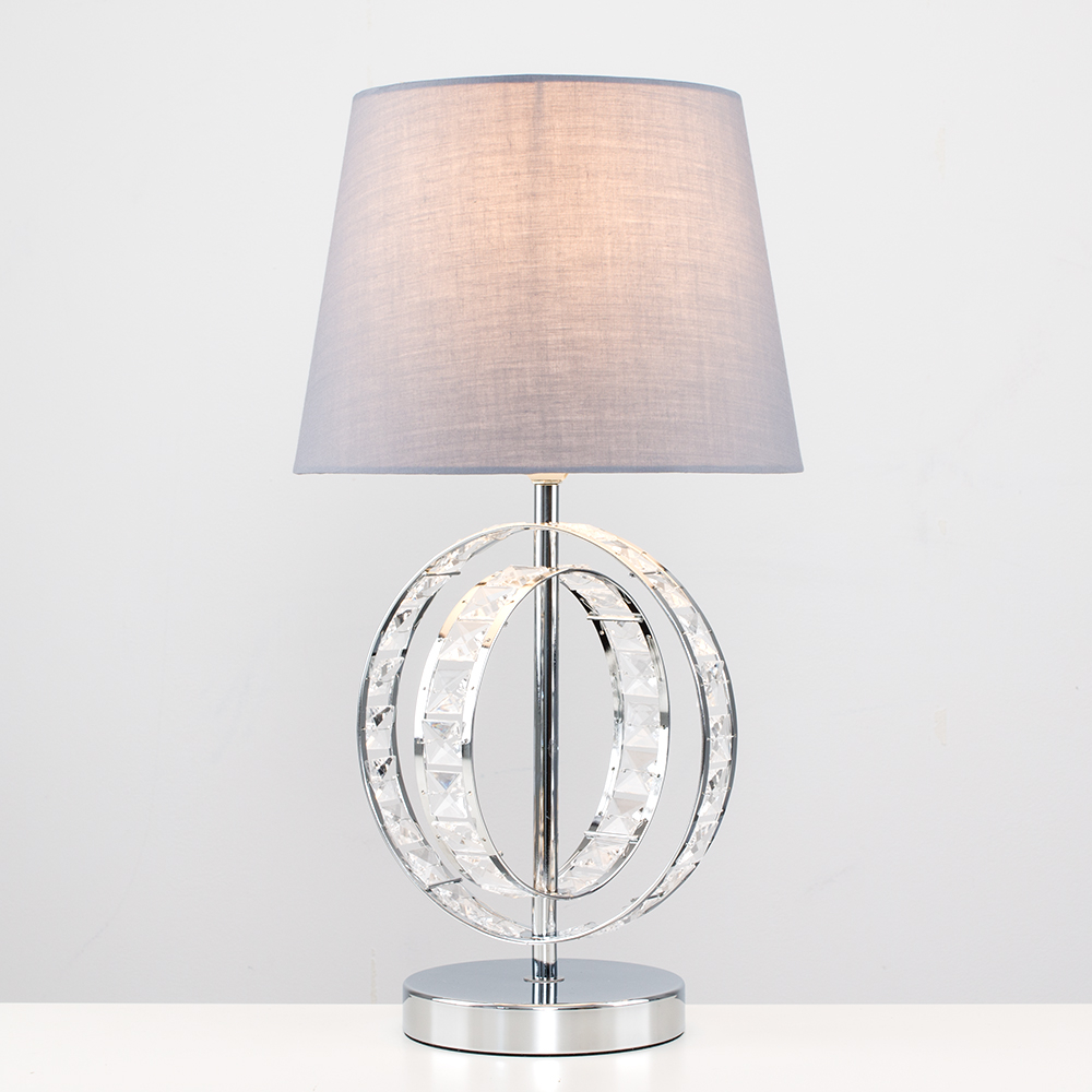 Rothwell Table Lamp with Grey Aspen Shade