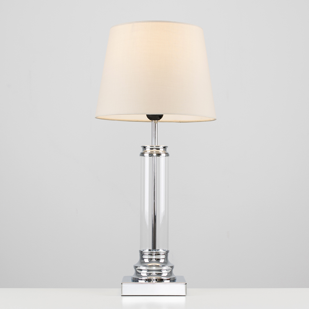 Knowles Touch Table Lamp with Beige Aspen Shade