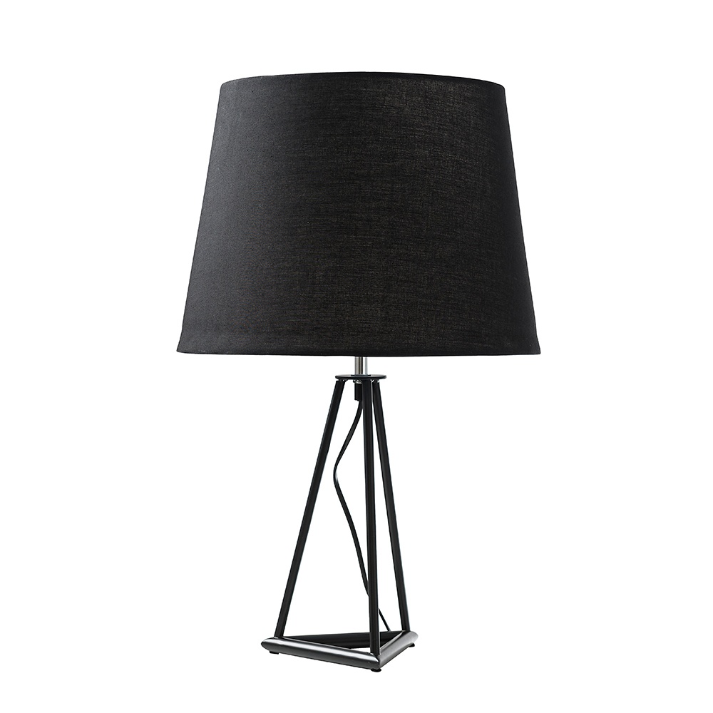 Black Table Lamp Large Aspen Shade, Black Table Lamps For Living Room