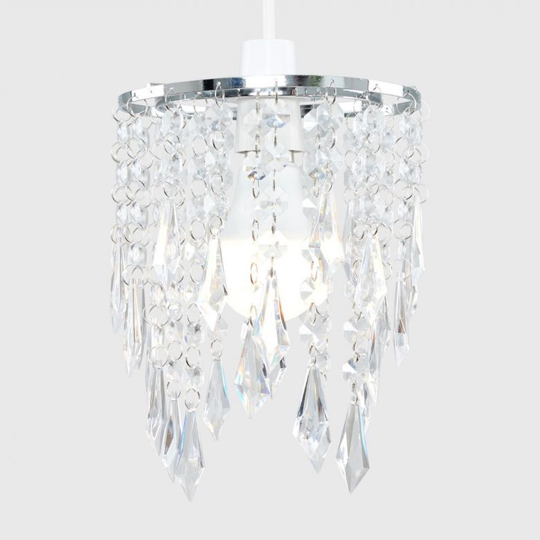 Ash Silver Modern Ceiling Floor Pendant Chandelier Acrylic Light Lamp Shades Crystal Drop Wide Variety 