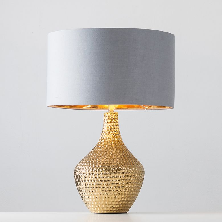 Bailey Gold Table Lamp Grey And, Global Direct Table Lamps