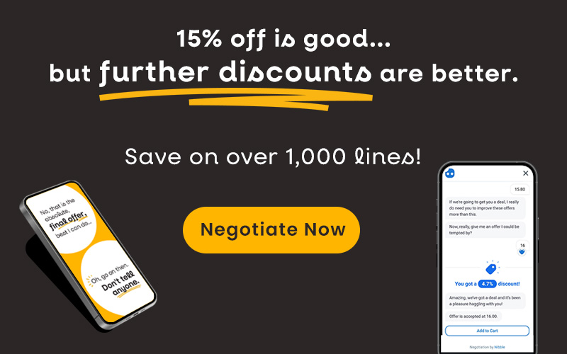 15% off is good...but further discounts are better | save more on over 1,000 lines